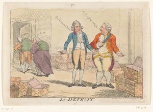 Spottdruck auf die französische Finanzkrise, 1788