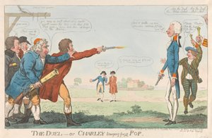 Das Duell - oder Charley sehnt sich nach einem Schuss von Isaac Cruikshank