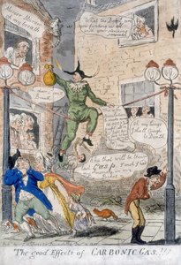 Die guten Wirkungen von Kohlensäure!, 1807 von Isaac Cruikshank