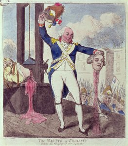 Der Märtyrer der Gleichheit: Seht den Fortschritt unseres Systems, veröffentlicht von S.W. Fores, 1793
