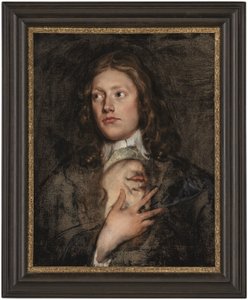 Porträt eines Gentlemans, Brustbild, mit einem weiteren Porträt darunter von Isaac Fuller