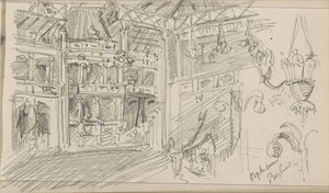 Innenraum des Orpheum-Theaters in Berlin von Isaac Gosschalk