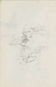 Abklatsch der Kreidezeichnung auf Blatt 8 recto von Isaac Israels