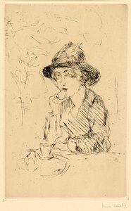 Dame am Frühstückstisch von Isaac Israels