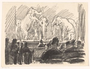Auftritt von Elefanten auf einer Bühne von Isaac Israels