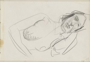Liegender weiblicher Akt von Isaac Israels
