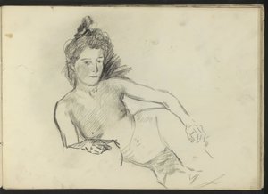 Liegender weiblicher Akt von Isaac Israels