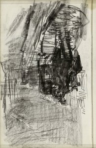 Kutschen auf der Straße von Isaac Israels