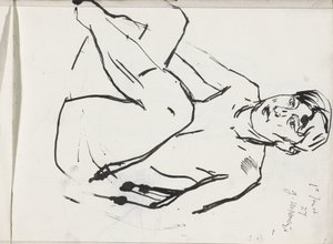 Sitzender weiblicher Akt