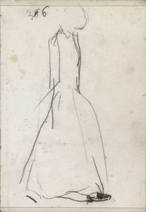 Stehende Frau, im Profil von Isaac Israels