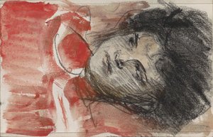 Frauenkopf, nach links blickend von Isaac Israels