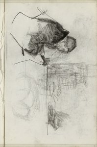 Sitzender Mann, im Profil von Isaac Israels