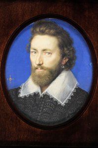 Ein Gentleman traditionell als Thomas Howard, 2. Earl of Arundel, identifiziert von Isaac Oliver