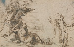 Klassische Studie von drei Figuren