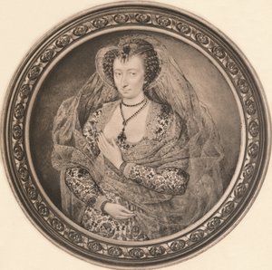 Lucy Harrington, Gräfin von Bedford, um 1610, 1904 von Isaac Oliver I