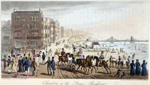 Charaktere in Brighton - in „The English Spy“ von Charles Molloy Westmacott, Zeichnung von Robert Cruikshank, London Edition von Isaac Robert Cruikshank