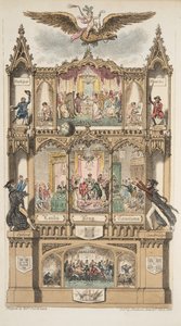 Frontispiz, aus The English Spy, veröffentlicht 1824 von Isaac Robert Cruikshank
