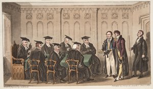 Golgatha, oder der Ort der Schädel, aus The English Spy, veröffentlicht 1824 von Isaac Robert Cruikshank