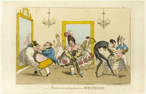 Unbequeme Partner beim Walzer von Isaac Robert Cruikshank