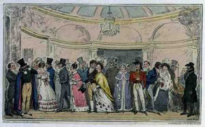 Verlassen der Oper, veröffentlicht von C. Smith von Isaac Robert Cruikshank