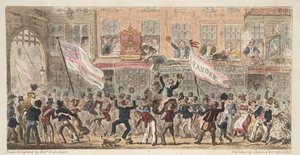 Point Street, Portsmouth, aus The English Spy, veröffentlicht 1824