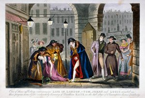 Szene in Covent Garden, Westminster, London, 1830 von Isaac Robert Cruikshank