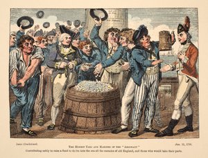 Die ehrlichen Matrosen und Marinesoldaten der Argonaut von Isaac Robert Cruikshank