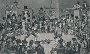 Im Royal Cockpit, 1821 von Isaac, Robert and George Cruikshank
