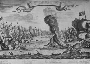 Die Schlacht von Barfleur, um 1695, 1924