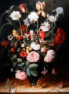 Ein Stillleben mit Tulpen und Anemonen von Isaac Soreau