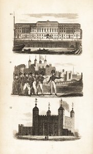 Das Zollhaus, die Pressebande und der Tower of London von Isaac Taylor