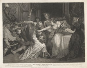 Der Mord an David Rizzio am 9. März 1566 von Isaac Taylor