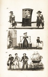 Die Sänfte, die Milchmagd und die Matrosen und das Schiff