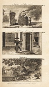 Handelsleute im Regency-England: Holzkohlebrennen, Jude verkauft Bleistifte und Angeln