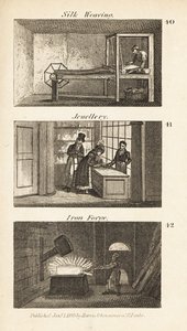 Berufe im Regency-England: Seidenweberei, Schmuckherstellung und Eisenverarbeitung von Isaac Taylor
