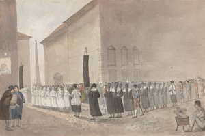 Begräbnisprozession in Rom