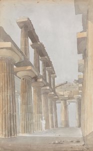 Innenansicht des Großen Tempels von Paestum von Isaac Weld