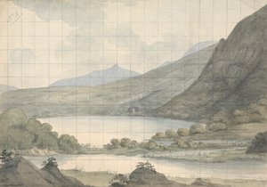 Turk Lake, Blick über den Fluss und Brikeen Island (Irland)