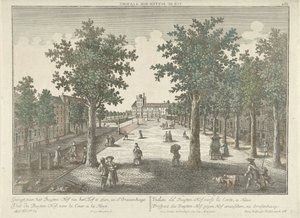 Ansicht des Buitenhofs in Den Haag von Isaac van Haastert