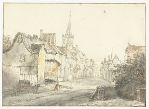 Straße in einem Dorf oder einer Stadt