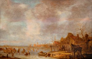 Ein Wintertag außerhalb von Haarlem, zwischen 1638 und 1640