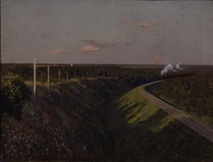 Ein Zug unterwegs, 1890er Jahre von Isaak Ilyich Levitan