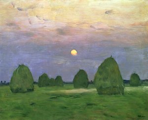 Heuhaufen in der Dämmerung, 1899