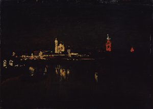 Beleuchtung des Moskauer Kremls, 1896 von Isaak Ilyich Levitan