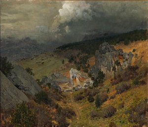 In den Krimbergen, 1886 von Isaak Ilyich Levitan