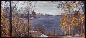 Später Herbst. Gemälde von Isaak Israilewitsch Brodski (1884-1939), Öl auf Leinwand von Isaak Israilevich Brodsky