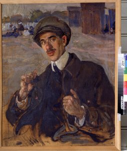 Porträt des Schriftstellers Korney I. Chukovsky (1882-1969) von Isaak Israilevich Brodsky