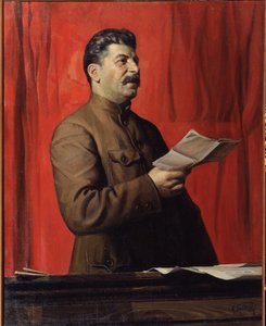 Porträt von Stalin von Isaak Israilevich Brodsky