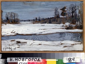 Frühling von Isaak Israilevich Brodsky