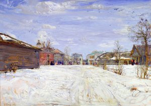 Straßenszene im Winter